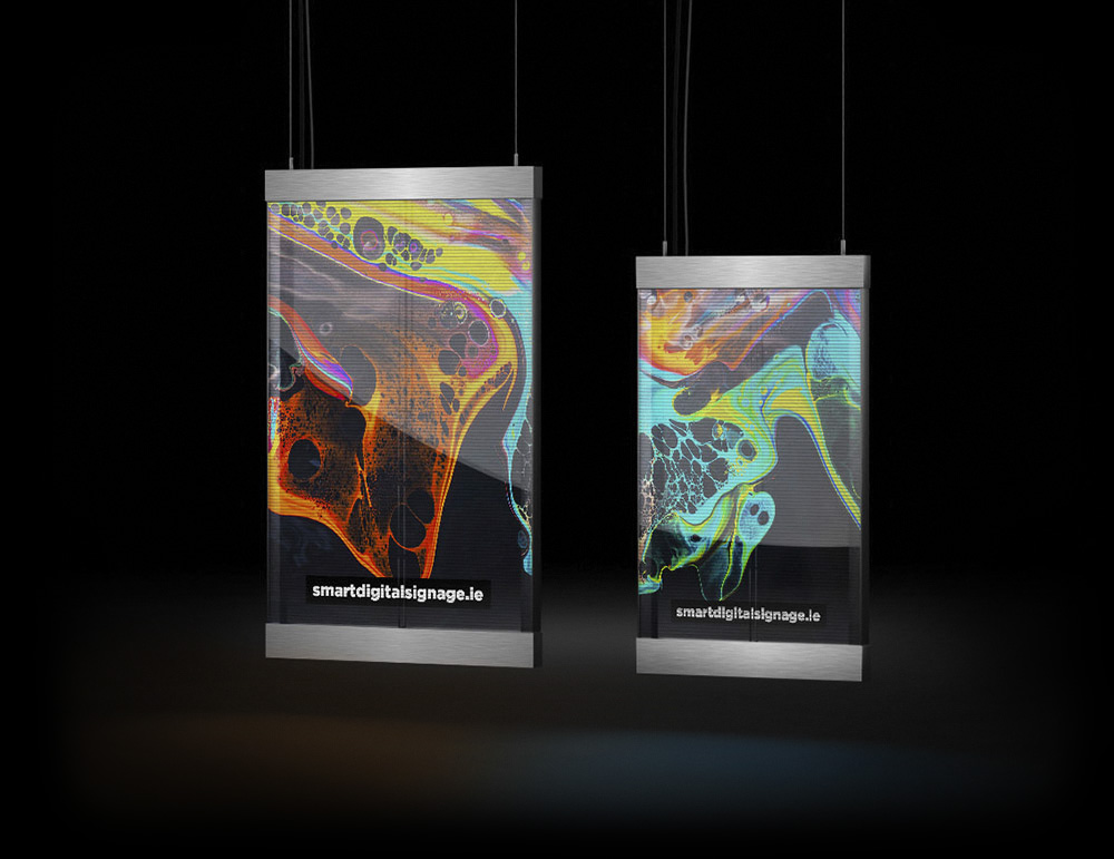 Transparent Digital Video Posters