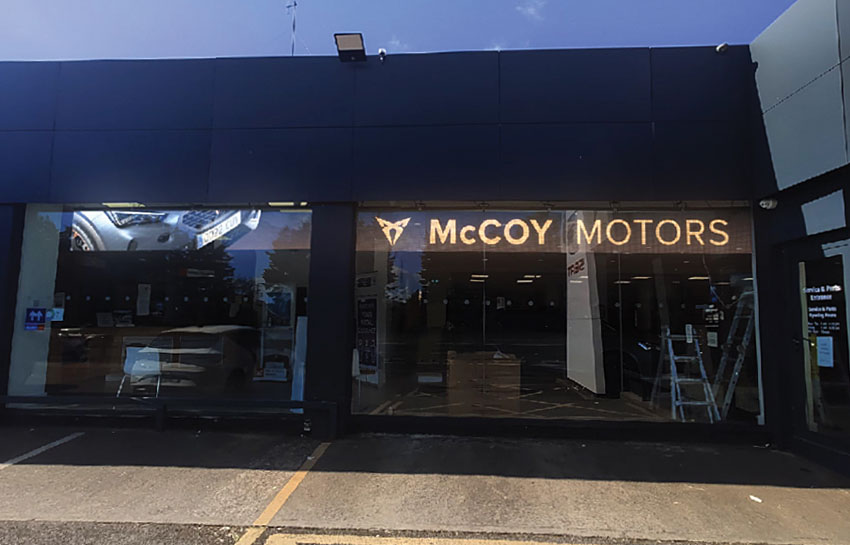 McCoy Motors Lucan Dublin Smart Digital Signage Ireland