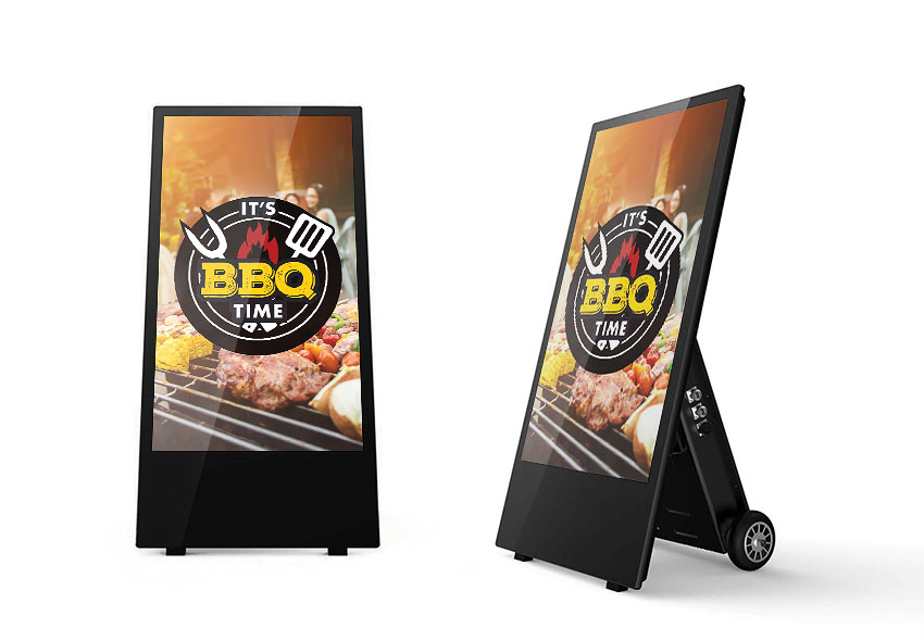 Mobile Outdoor Digital A-Boards Android Screen Smart Digital Signage Ireland